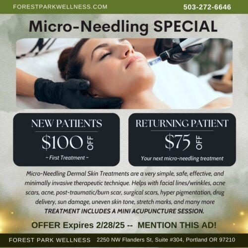 If you’ve been curious about Micro-Needling or are a returning patient, this is your chance to get glowing skin at an incredible price. Whether it’s your first time or you’re coming back for more, we’re here to help you achieve your skincare goals.