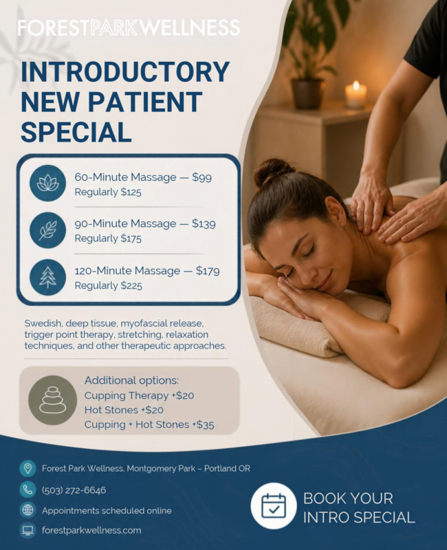 New patient massage special